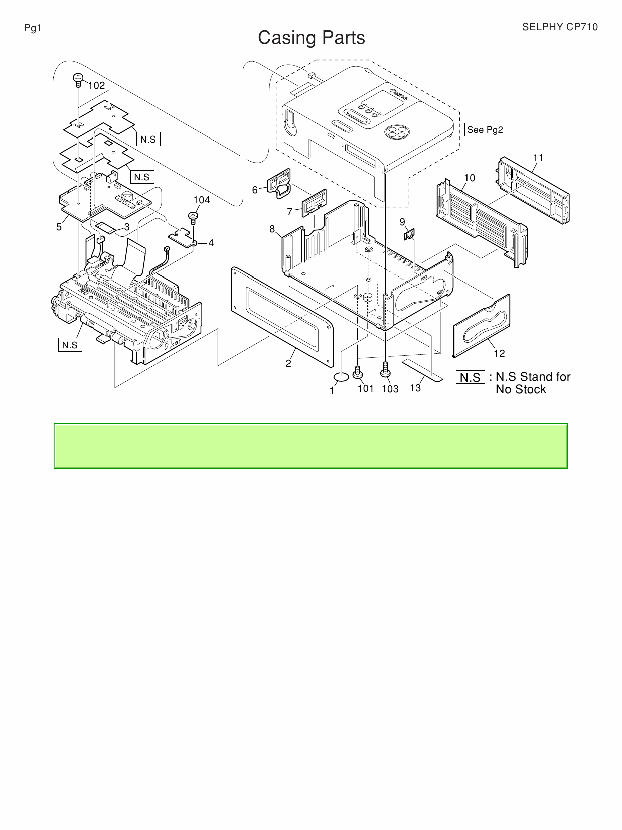 Canon SELPHY CP710 Parts Catalog Manual-4